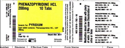 Phenazopryridine HCl 200mg (Phenazopryridine HCl 200mg)
